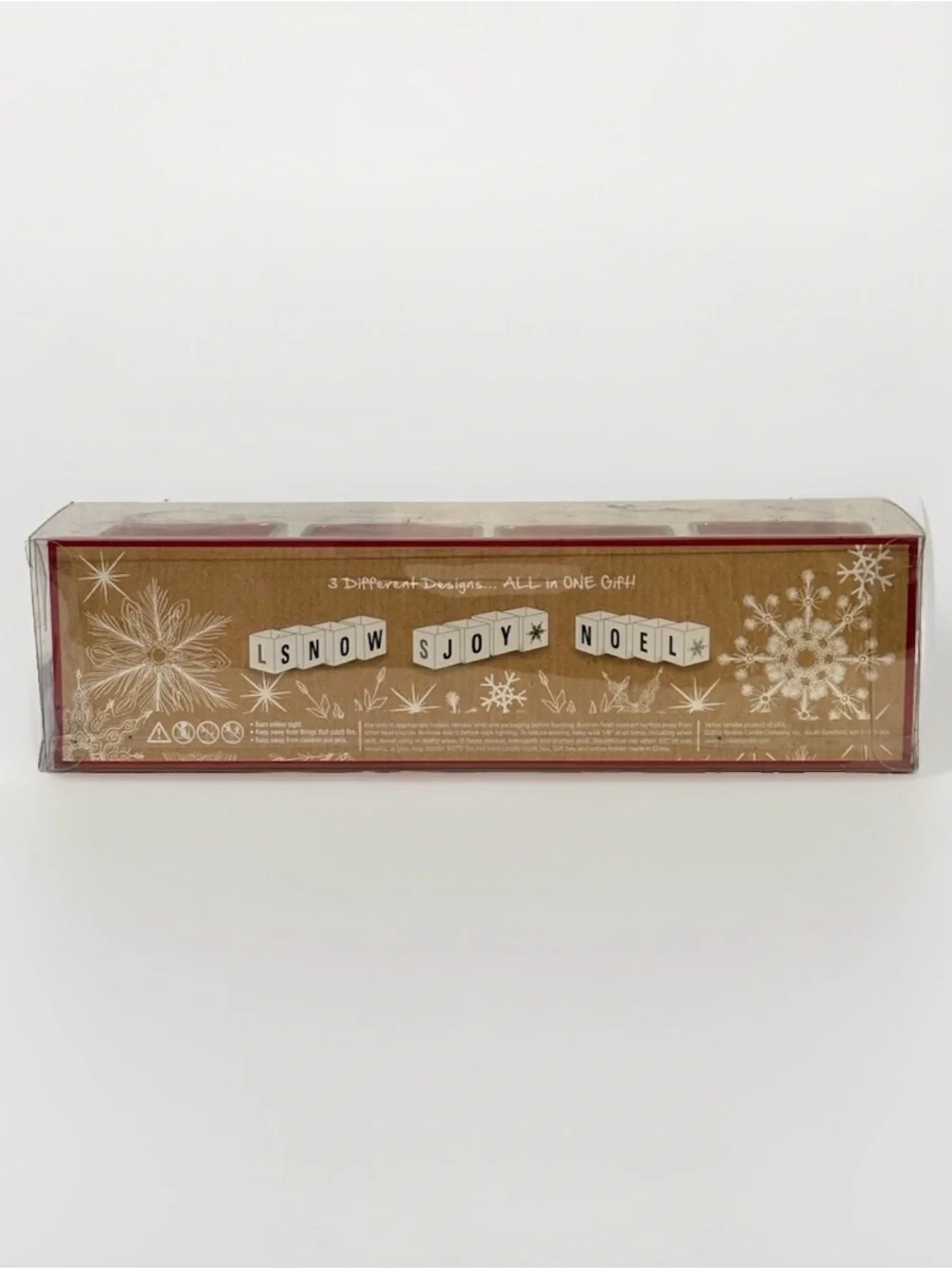 Yankee Candle JOY SNOW NOEL Interchangeable Votive Holders Set of 4